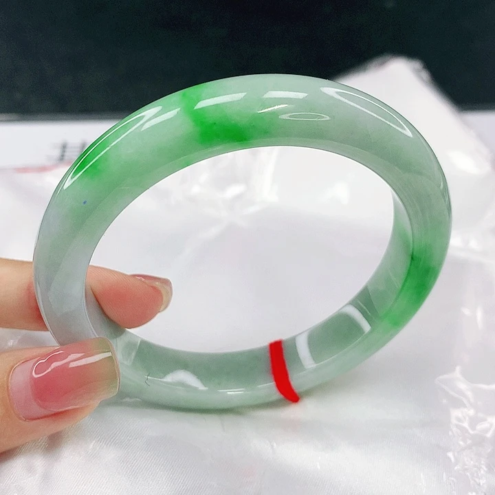 翡翠未镶嵌手镯圈60，85044