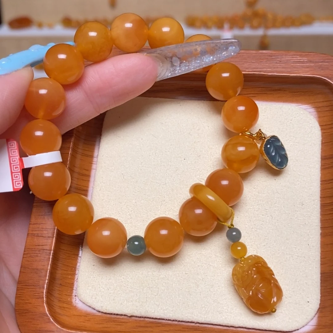 【闪购商品】未镶嵌蜜蜡手链手串