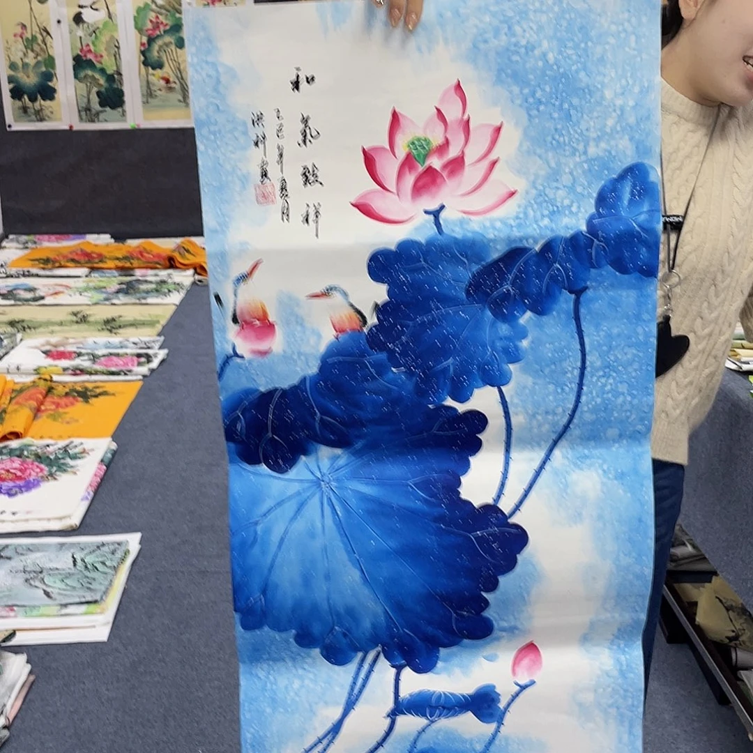 国国画作品小姐姐放漏…