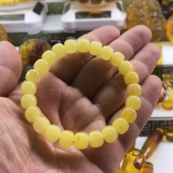 未镶嵌蜜蜡珠宝奇石楠**?手串
