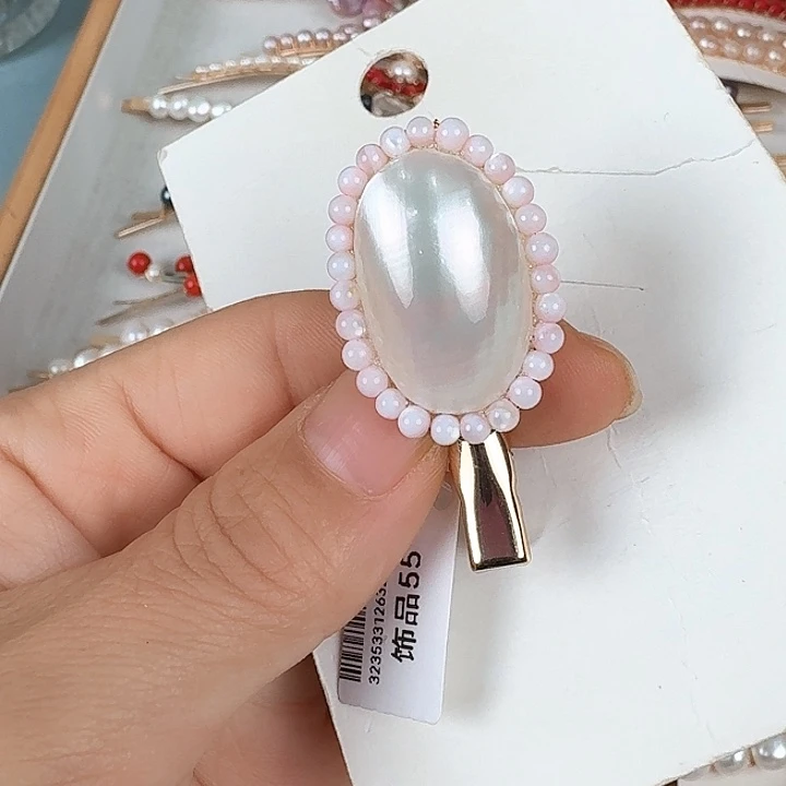 V***师发饰淡水珍珠未镶嵌