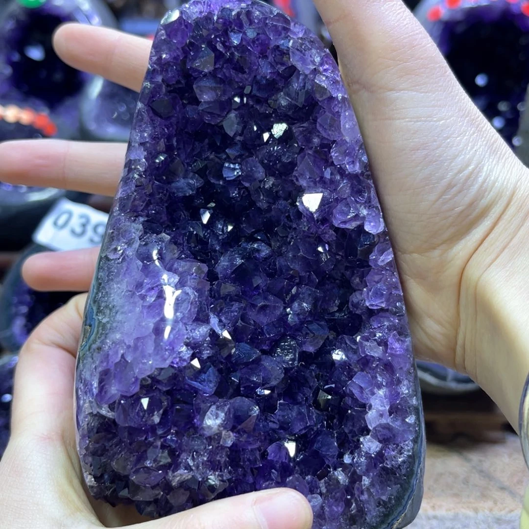 紫晶摆件未镶嵌紫水晶