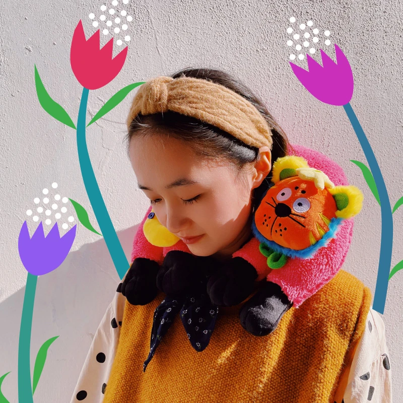 uodycoco原创猫U形枕护颈旅行护脖子劲椎枕汽车飞机办公午睡神器