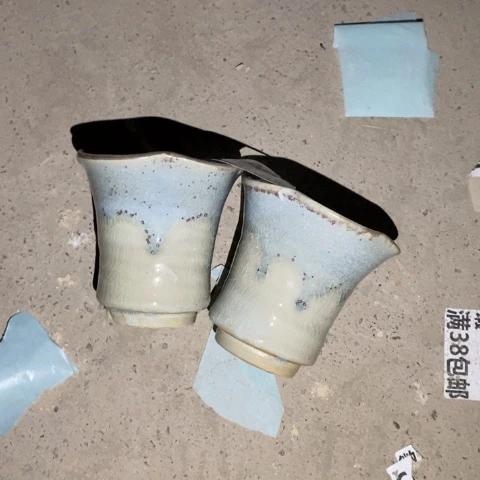 濮***通罐3449 微瑕38包邮景德镇陶瓷