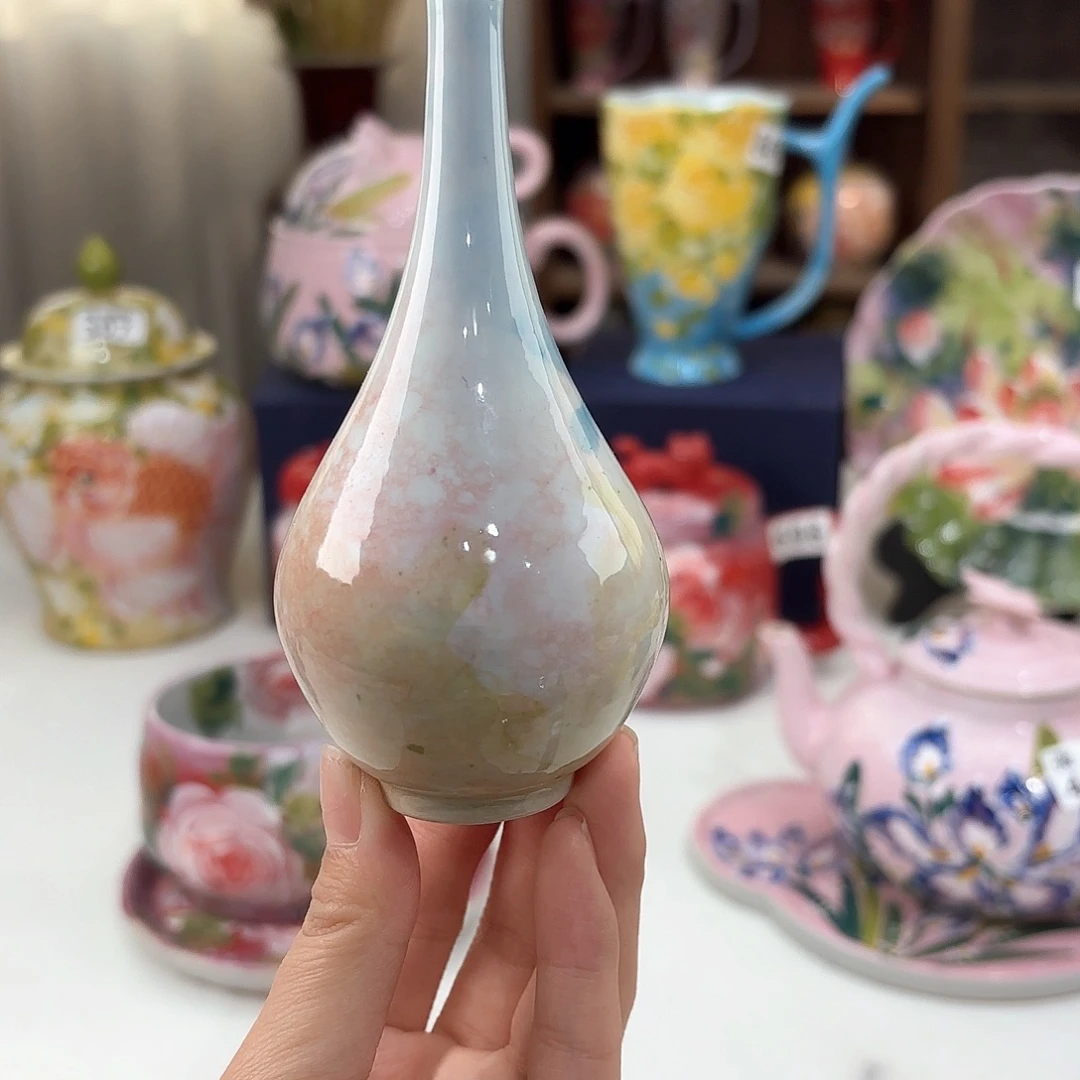景德镇手绘高温釉下彩陶瓷茶具