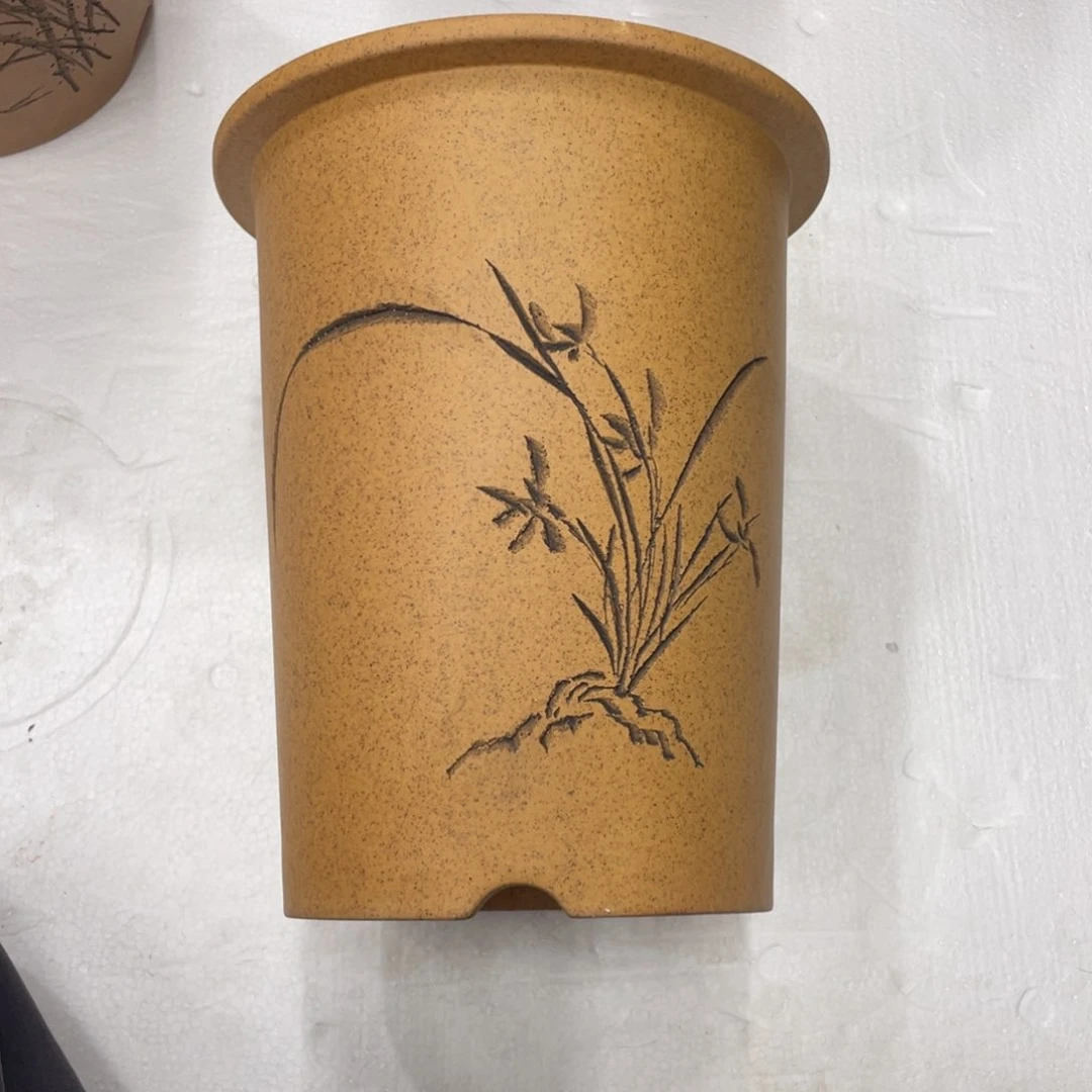 紫砂花盆微瑕柴烧花盆