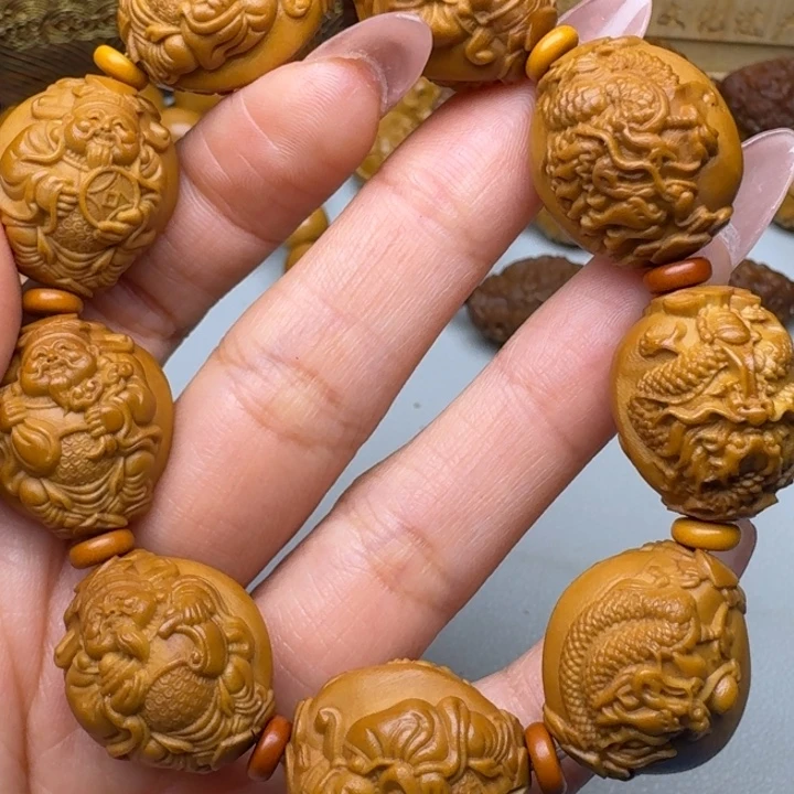 手串/手链橄榄核九龙财神