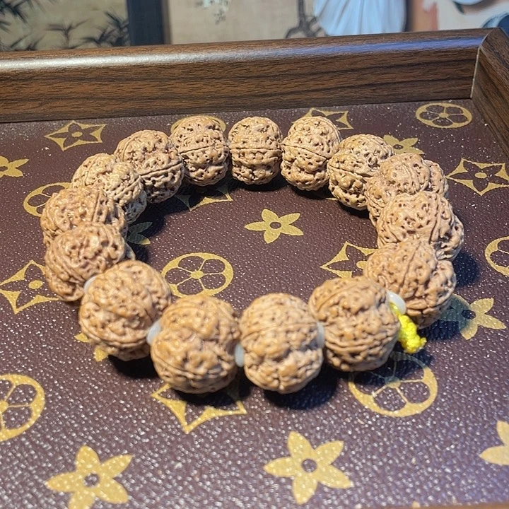 金刚菩提手串21mm梅花双龙 蜂窝 高油高密