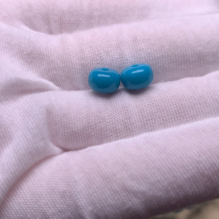 绿松石未镶嵌绿松石隔珠7.7