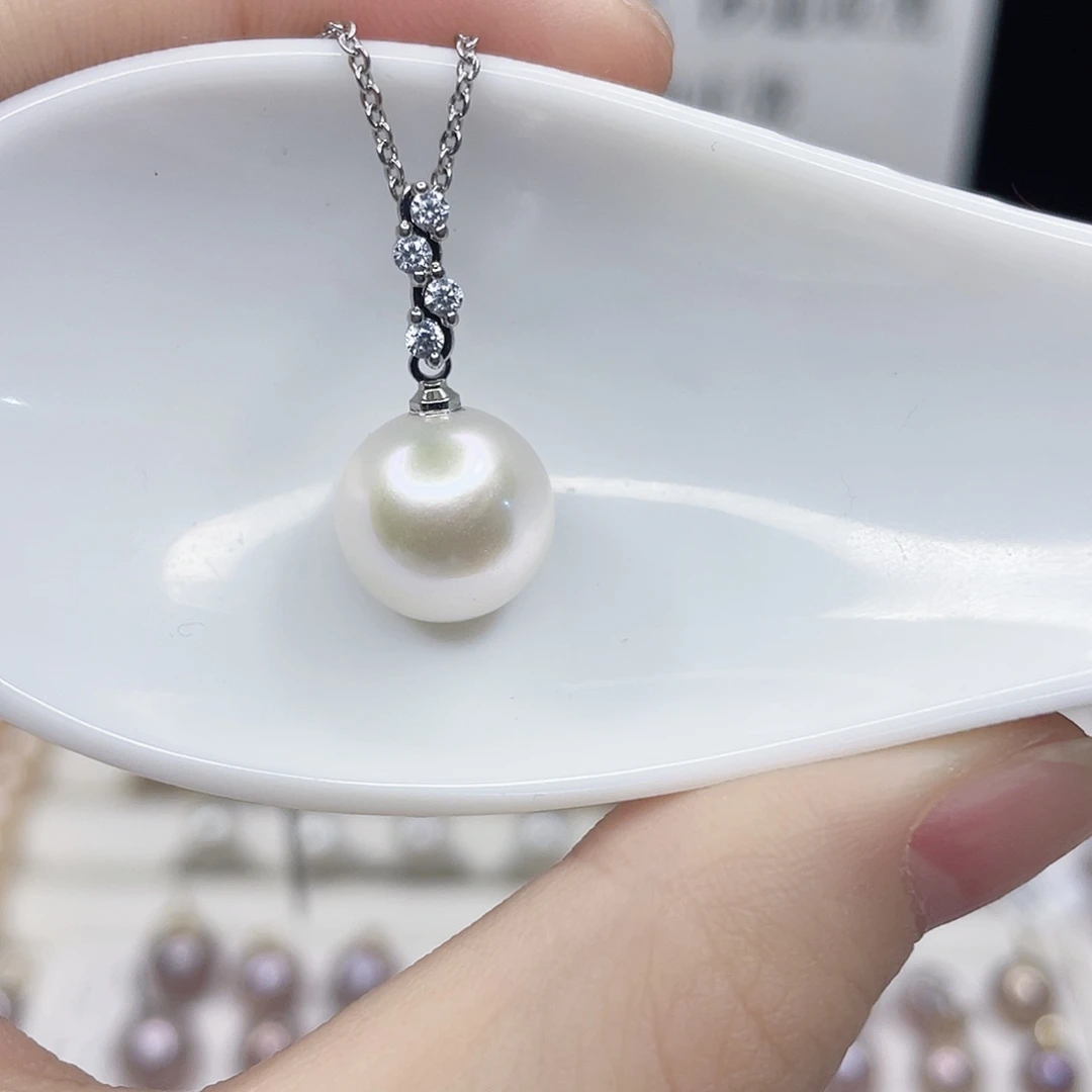 合金淡水珍珠吊坠(赠链)
