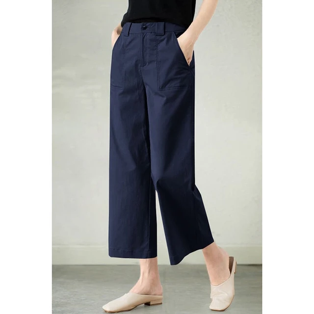 夏季新款直筒西装裤女时尚百搭小个子高腰显瘦休闲九分窄版阔腿裤