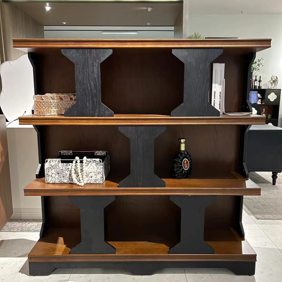 【哈迪德书柜】中古风书柜极简客厅多搭配格子简约陈列创意复古