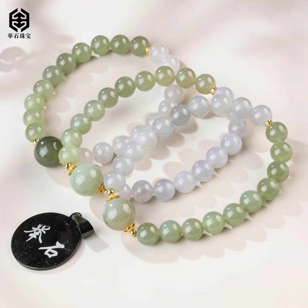 【举石珠宝】T0114-708-141和田玉手串(一件/多样性发/约7-11mm）J