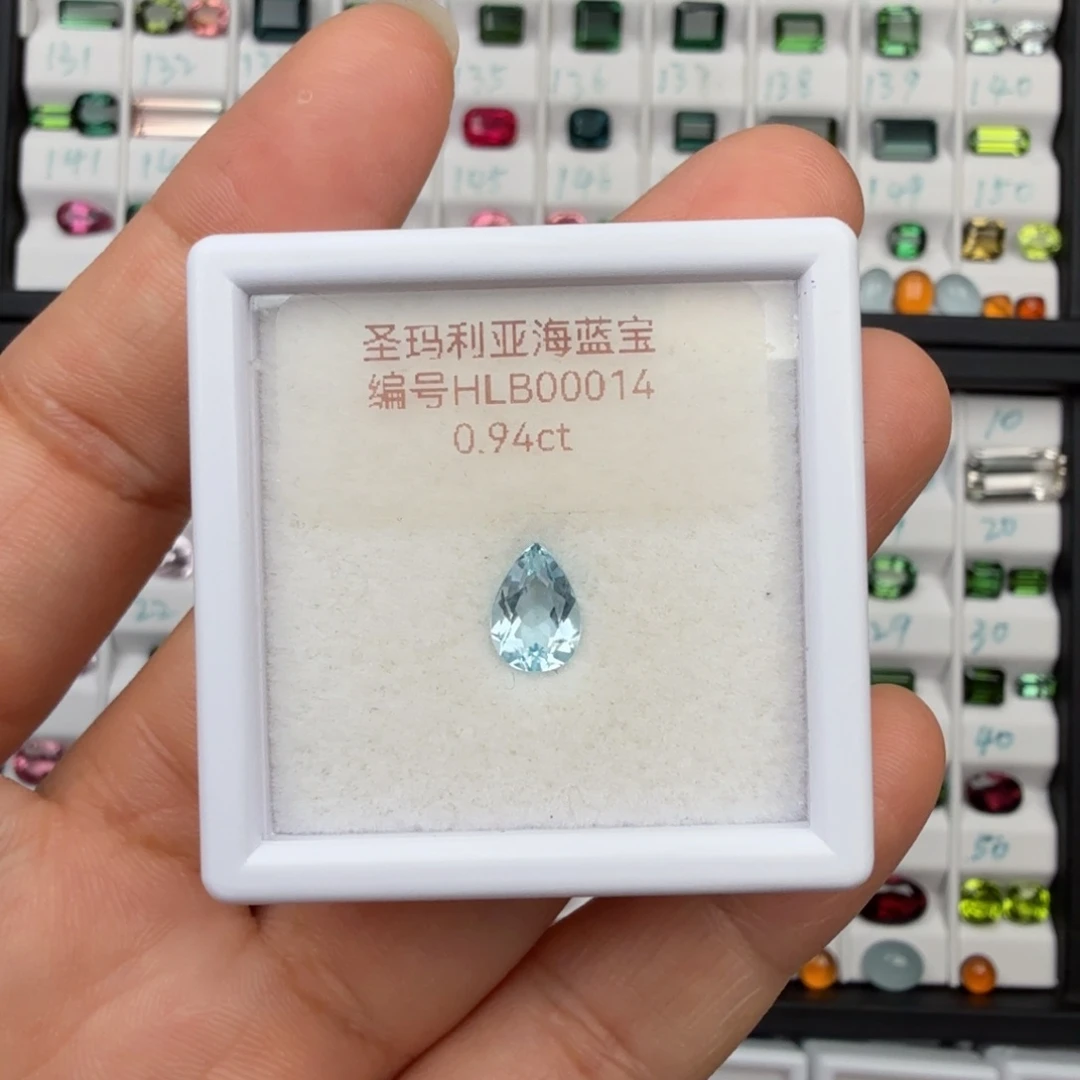 裸石海蓝宝石天然0.94克拉