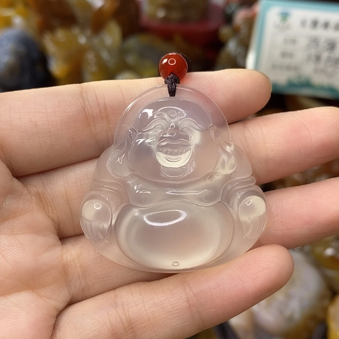 玛瑙/玉髓未镶嵌吊坠