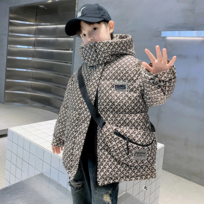 儿童装男童冬装棉衣2025新款中大童棉服男孩加厚外套冬季棉袄冬款