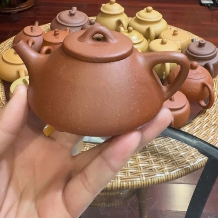 茶壶紫砂降坡泥子冶石瓢150cc