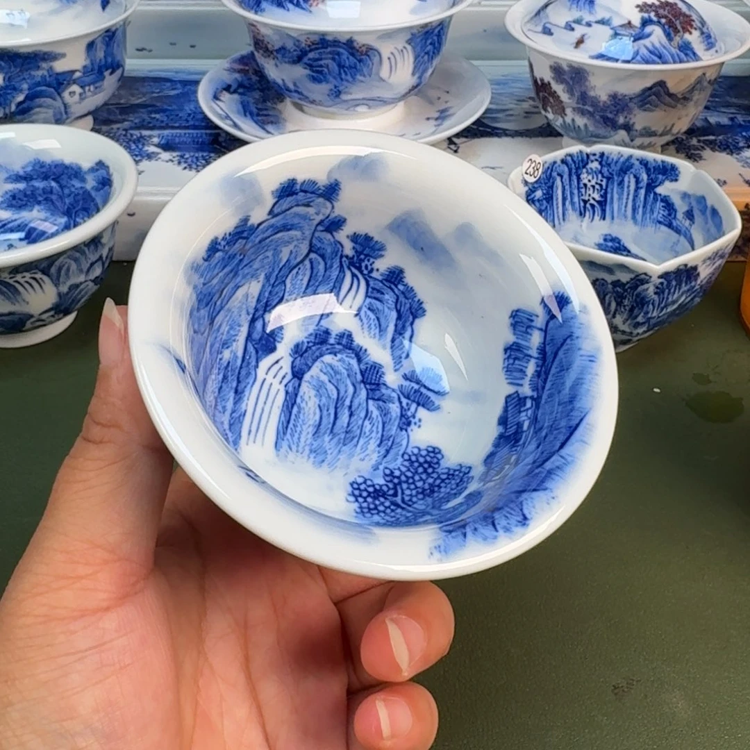 景德镇纯手绘茶具圆圆215