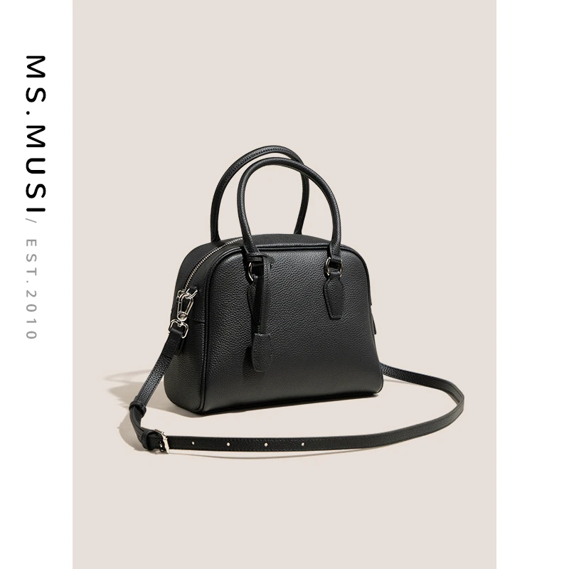 ms.musi2025年开春新款牛皮复古真皮时尚百搭大号手提包#96963