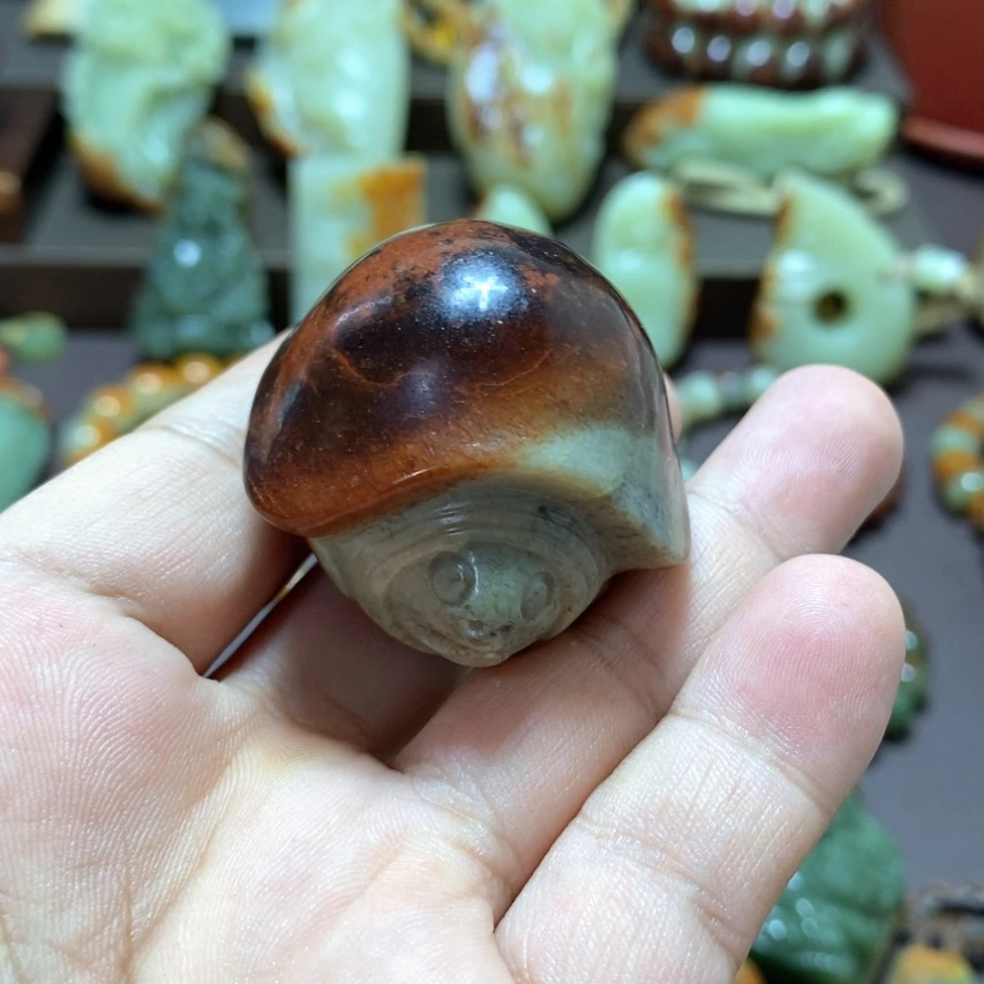 未镶嵌透闪石质玉把件