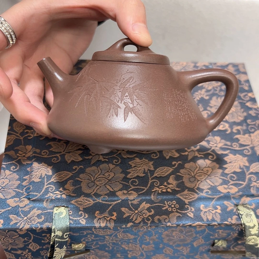维***！紫砂茶壶竹刻子冶石瓢