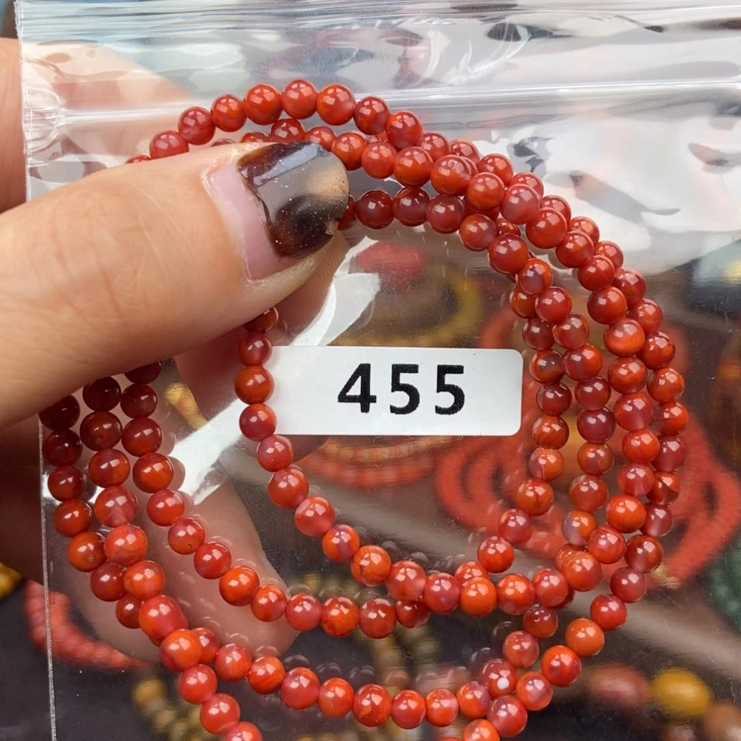 南红玛瑙未镶嵌手链
