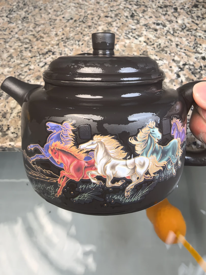 【闪购商品】老紫泥八骏雄风德种壶 P