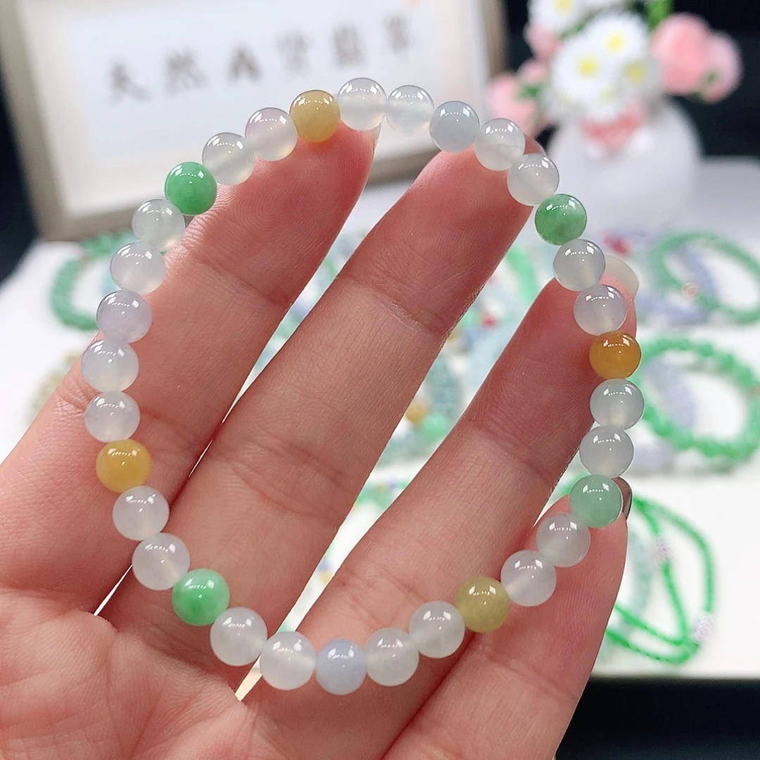 翡翠未镶嵌手链5.6