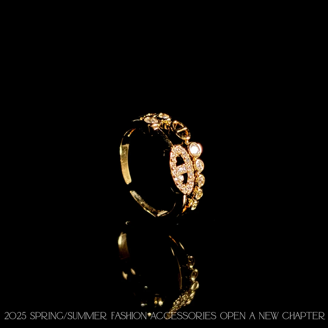 铜合金戒指  镀k金 2025款C6291【皇室猪鼻子】AUYING MUMU 戒指