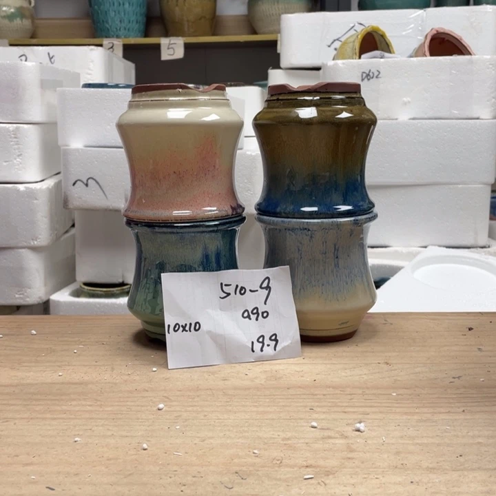 紫砂花盆多肉陶土花盆微瑕9