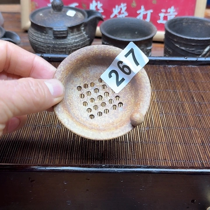 纯手工制作粗陶茶具