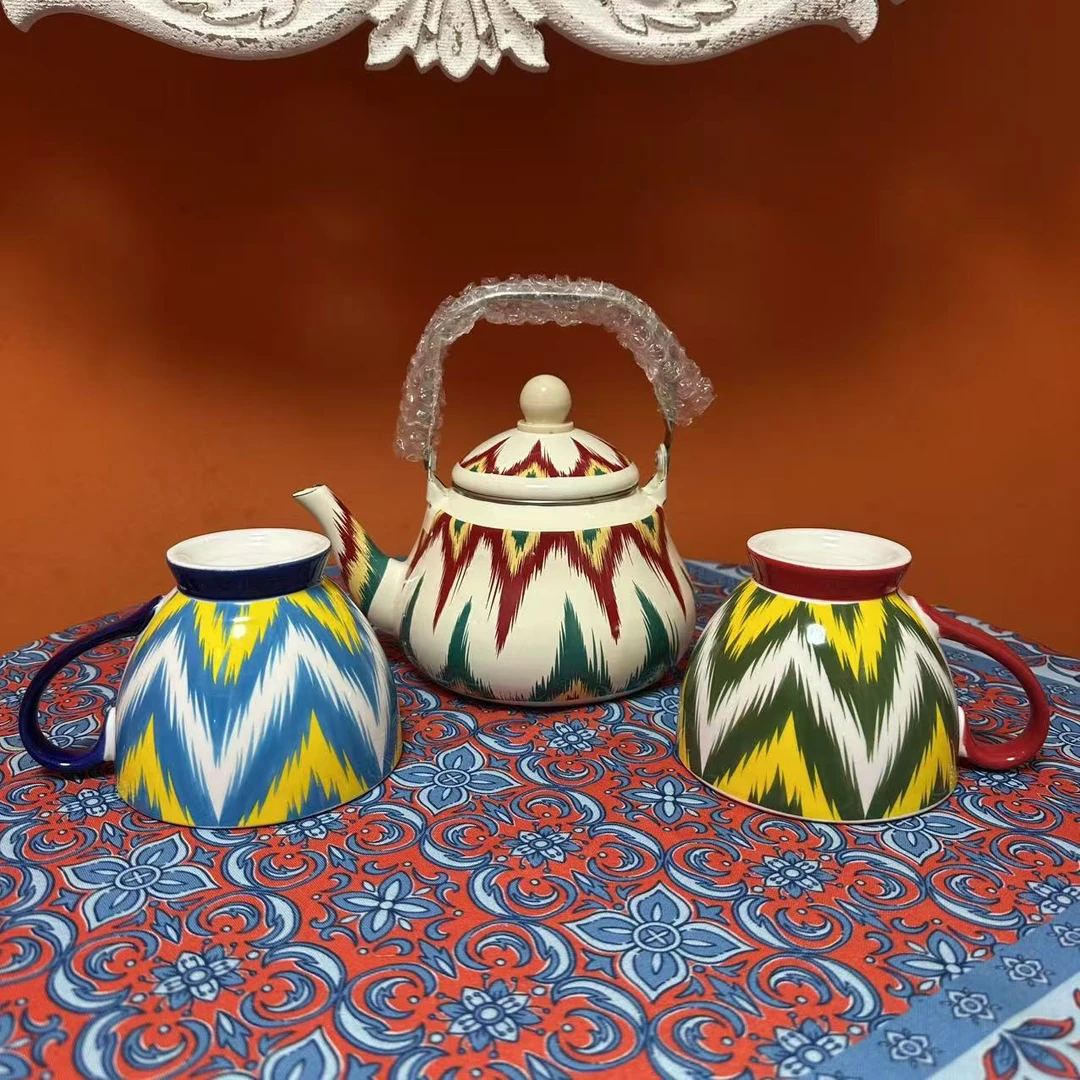 【简爱好物】网红搪瓷艾特莱斯水壶水杯