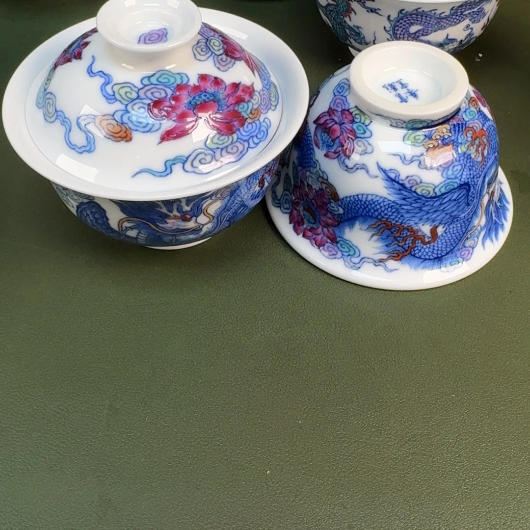 陶瓷景德镇纯手绘茶具圆圆205，206