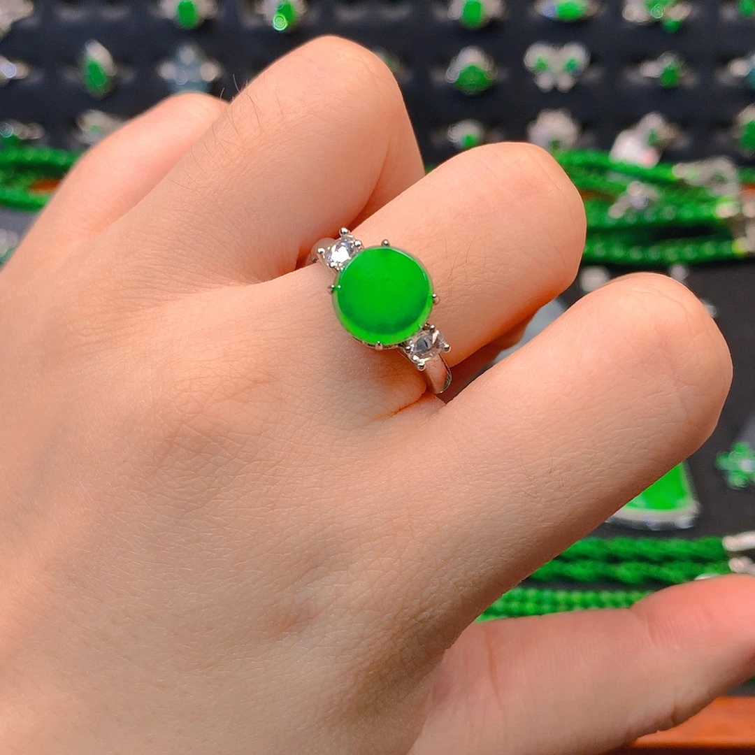 づ***翡翠未镶嵌吊坠(不含链)戒指