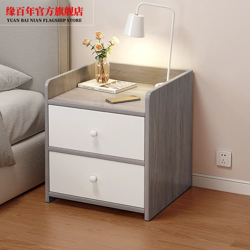 床头柜现代简约小型置物架简易主卧室新款收纳储物柜床边小柜子