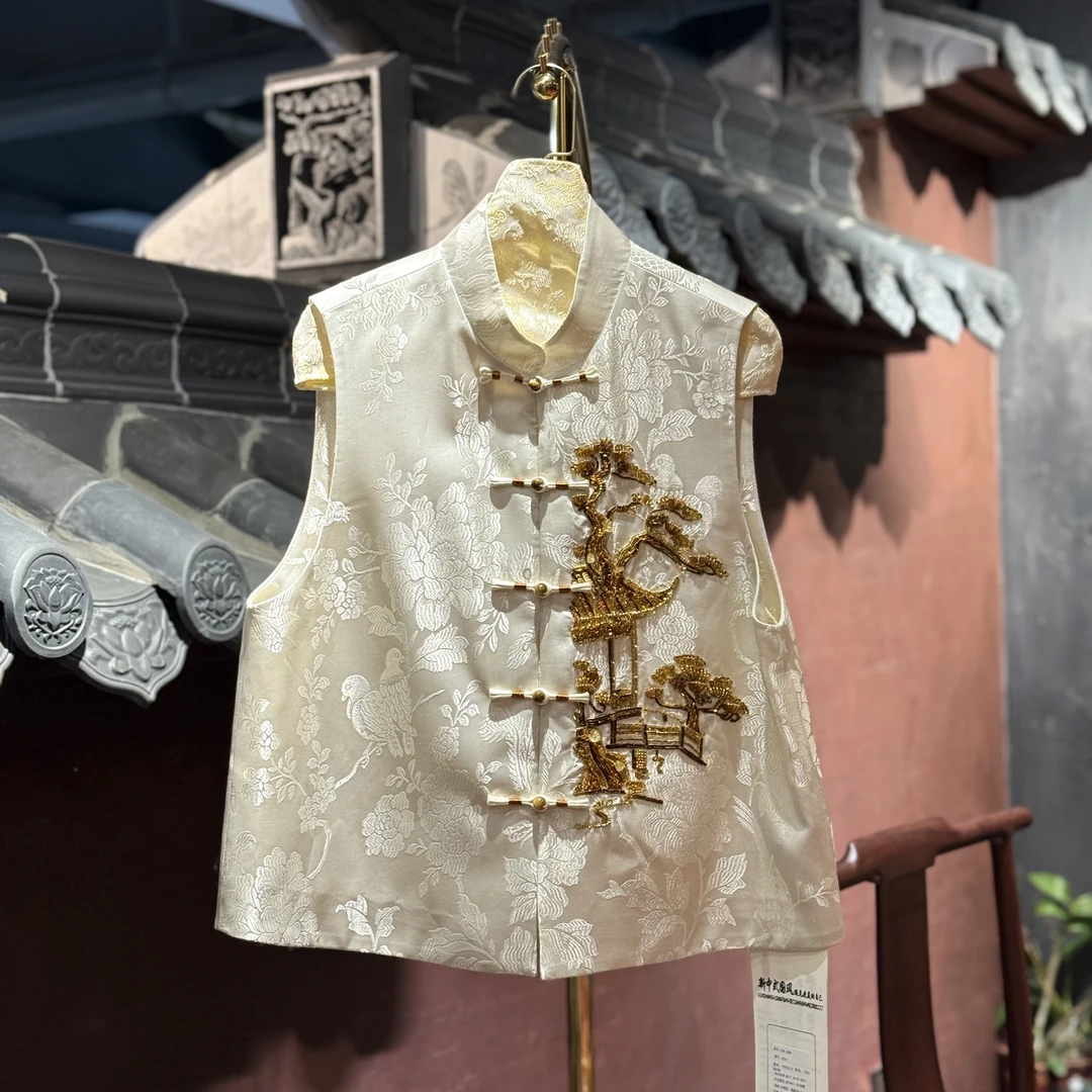 蓝大【皎洁​​】新中式国风马甲5511