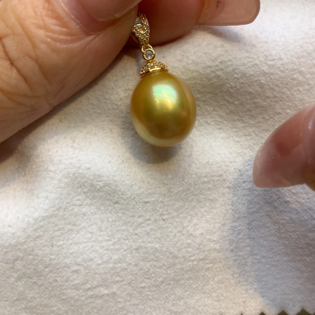 颈饰银S925镶嵌海水珍珠