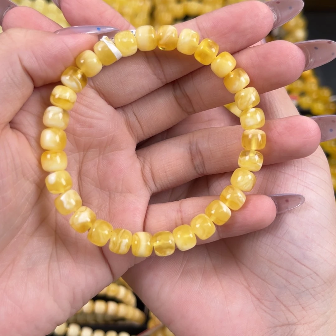 裸石琥珀未镶嵌蜜蜡卡7.8