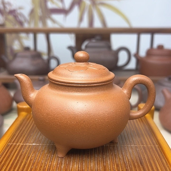 紫砂茶壶红泥大彬如意150cc微瑕