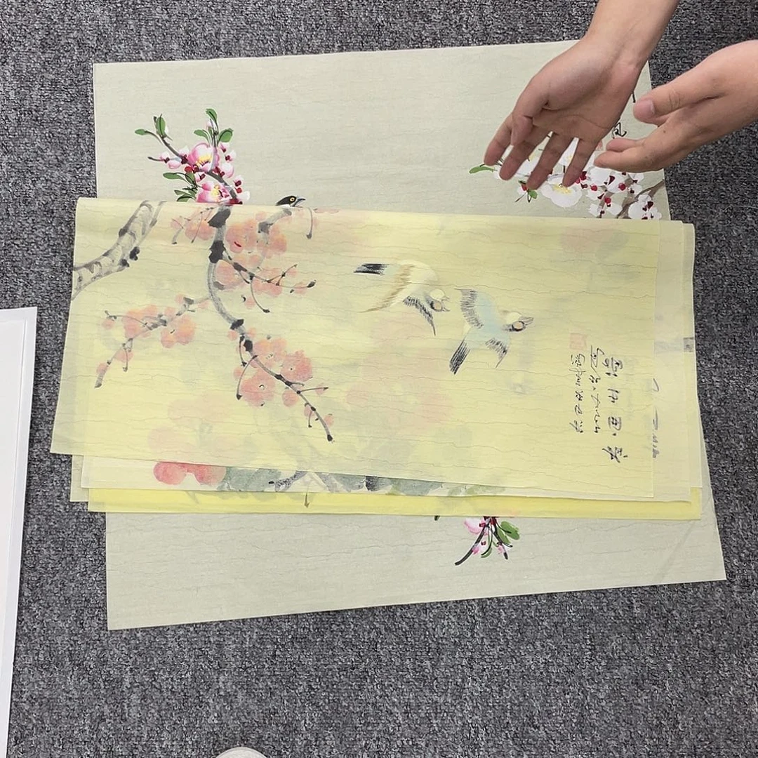 国画纯手工制作的