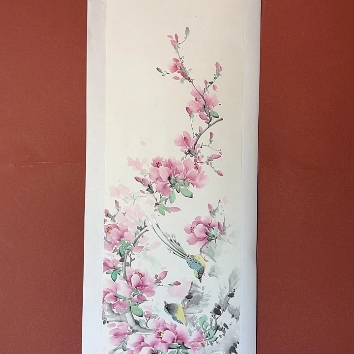 国画听兰老师花鸟
