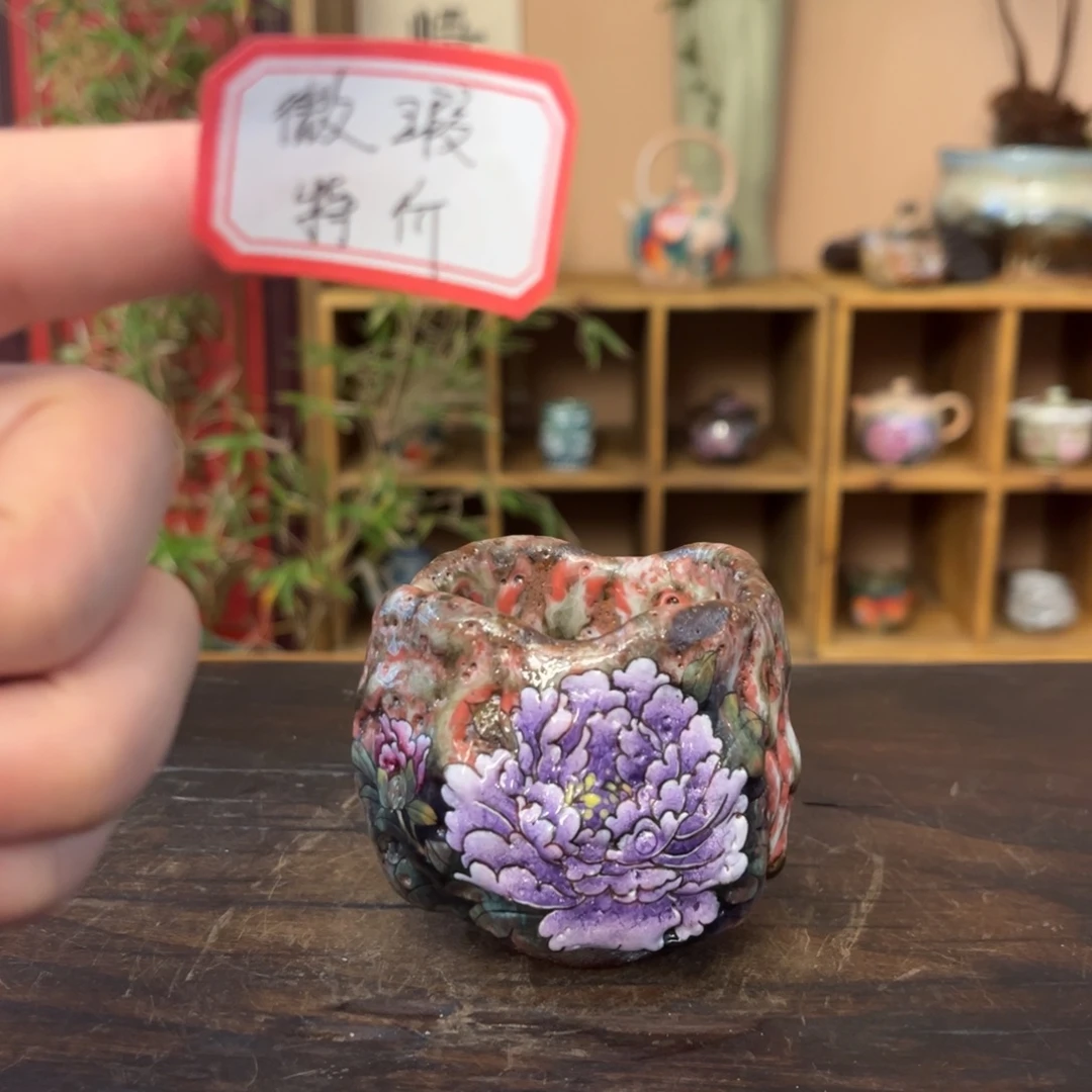 柴烧手工手绘陶瓷