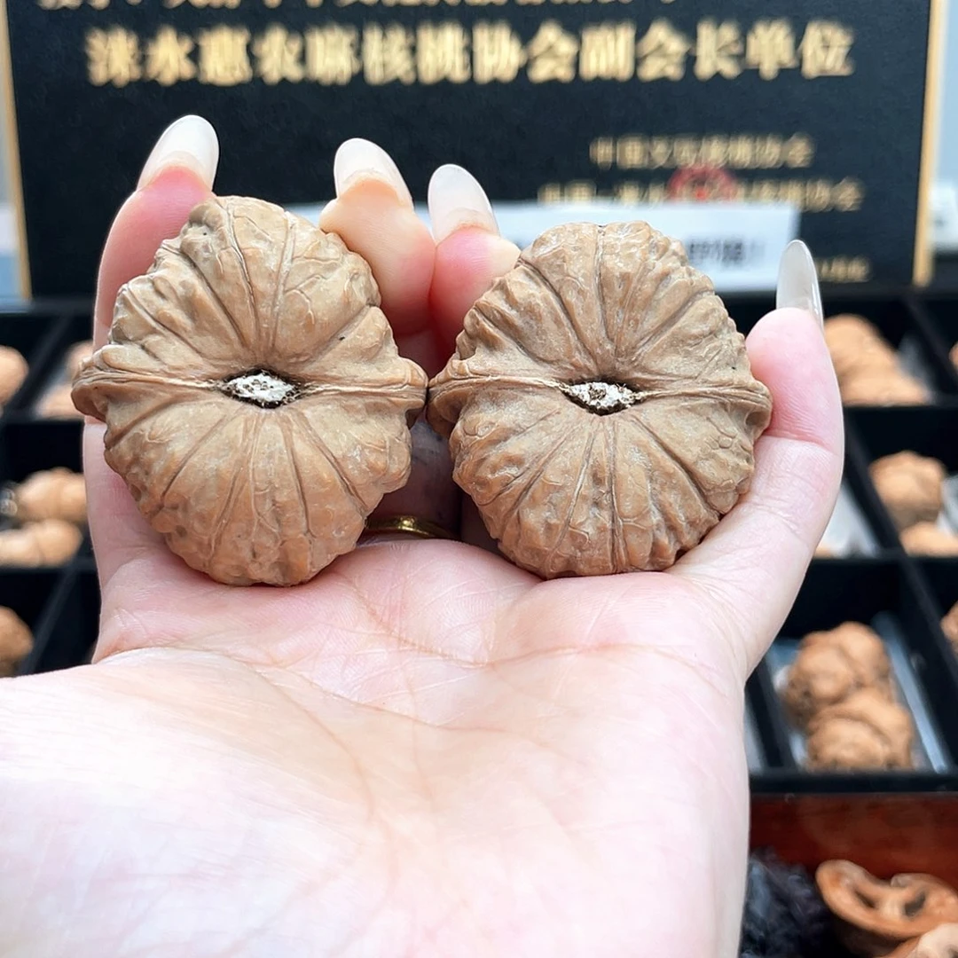 把件文玩核桃41南瓜全品大凹底大肉纹➕蝴蝶肩4129