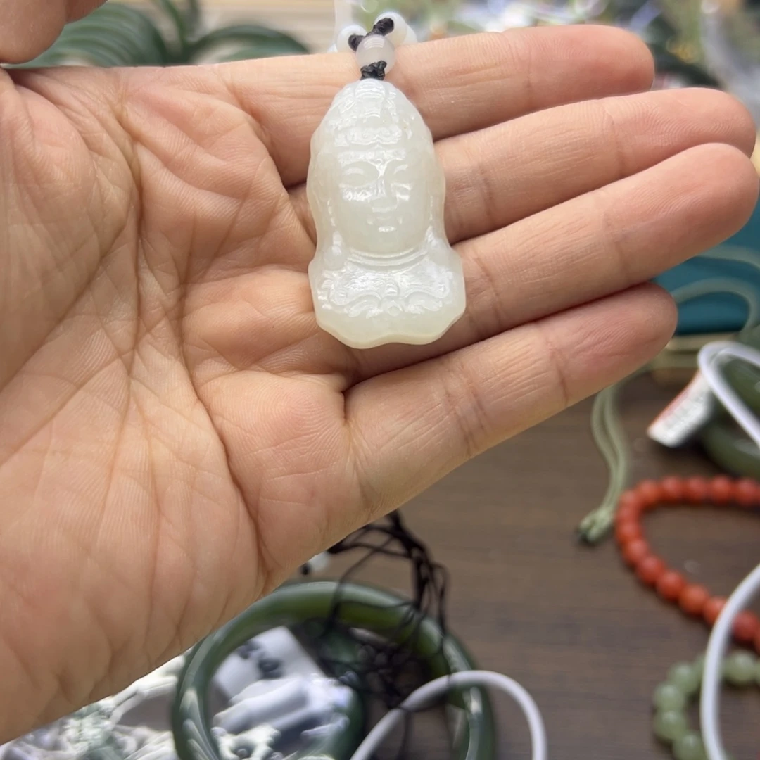 和田玉未镶嵌颈饰691