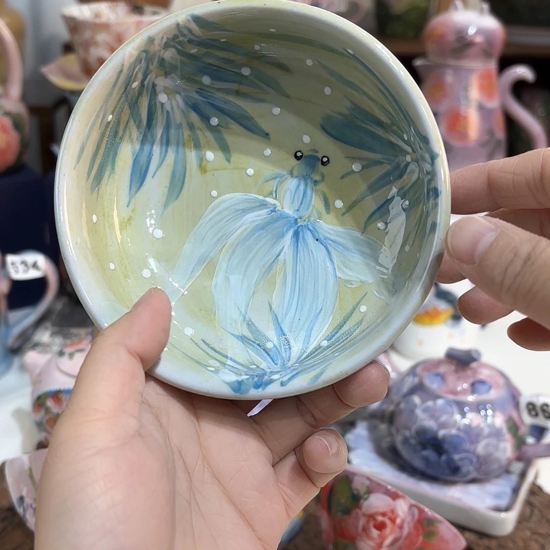 景德镇手绘高温釉下彩陶瓷茶具