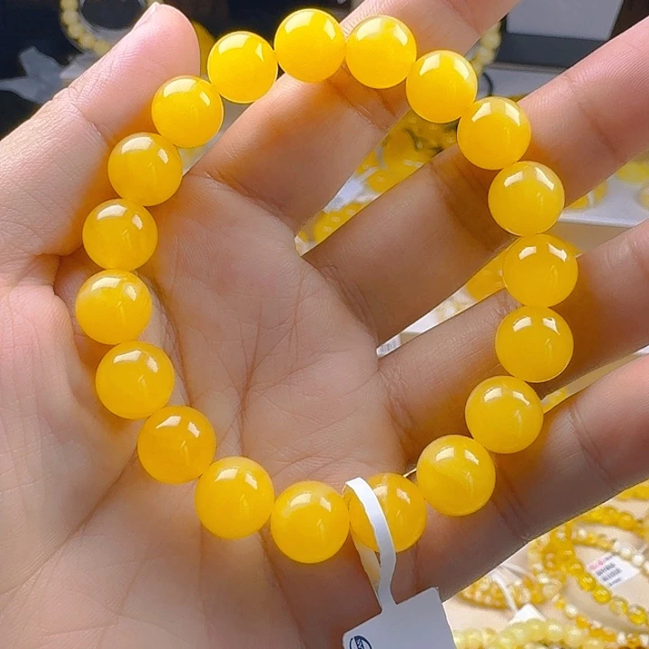 未镶嵌琥珀手串焦皮