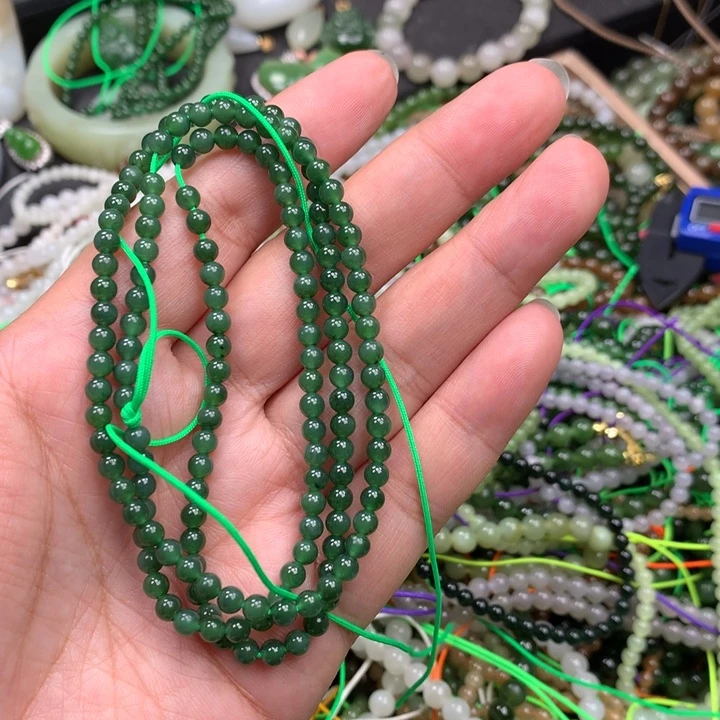 和田玉未镶嵌手链39