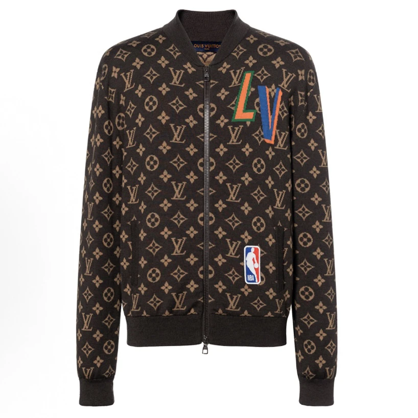 未使用 LouisVuitton/路易威登 NBA联名满印针织外套/XL码/M5459