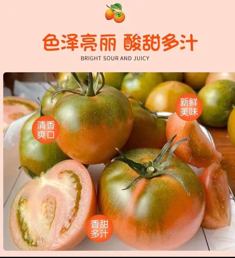 送货上门  本地草莓西红柿 酸甜多汁 净重3～5斤