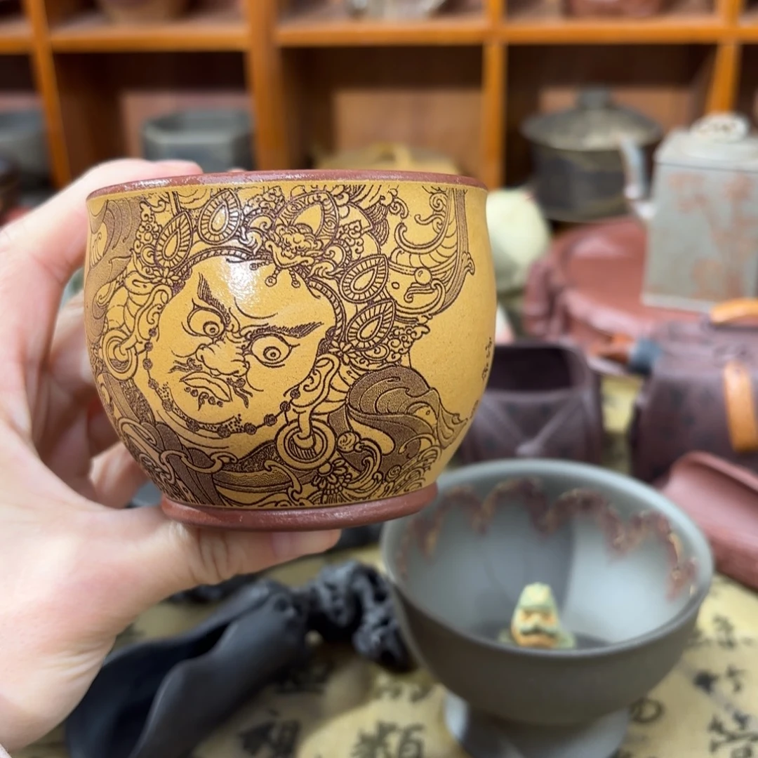 茶杯紫砂宜兴紫砂原矿茶器